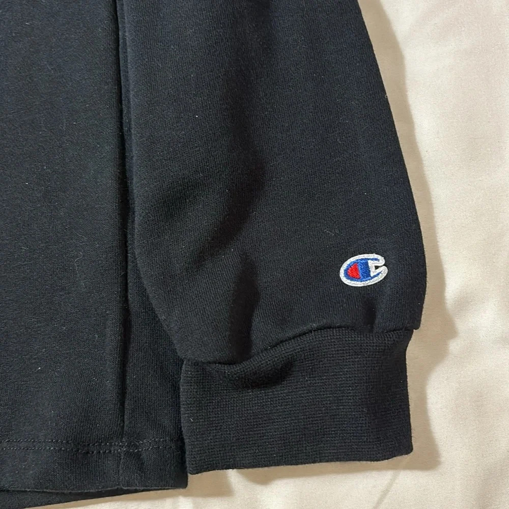 Champion Youth Girl's Long Sleeve French Terry Rainbow Script Hoodie - Picture 4 of 9